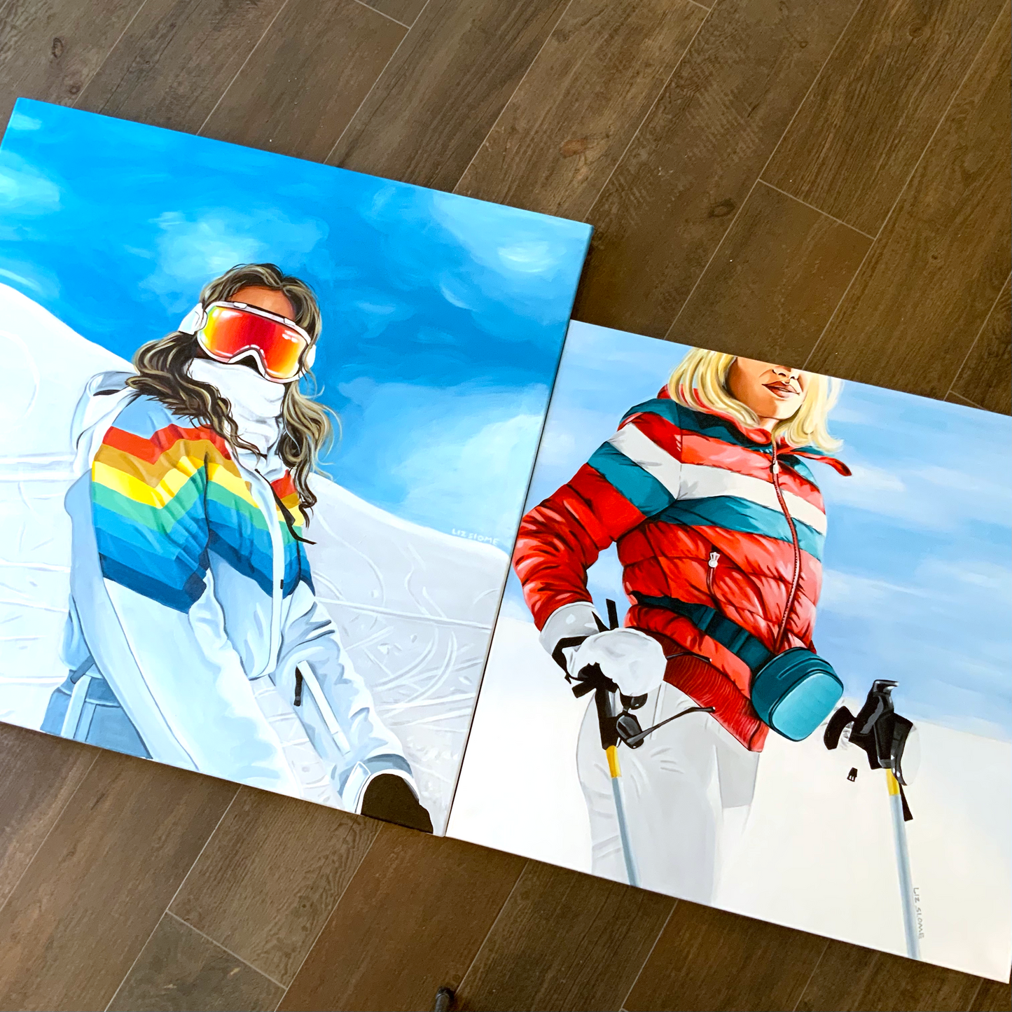Skier II (Framed)