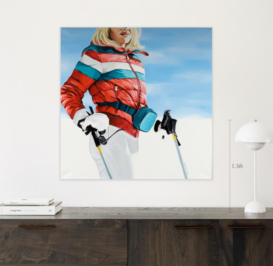 Skier II (Framed)