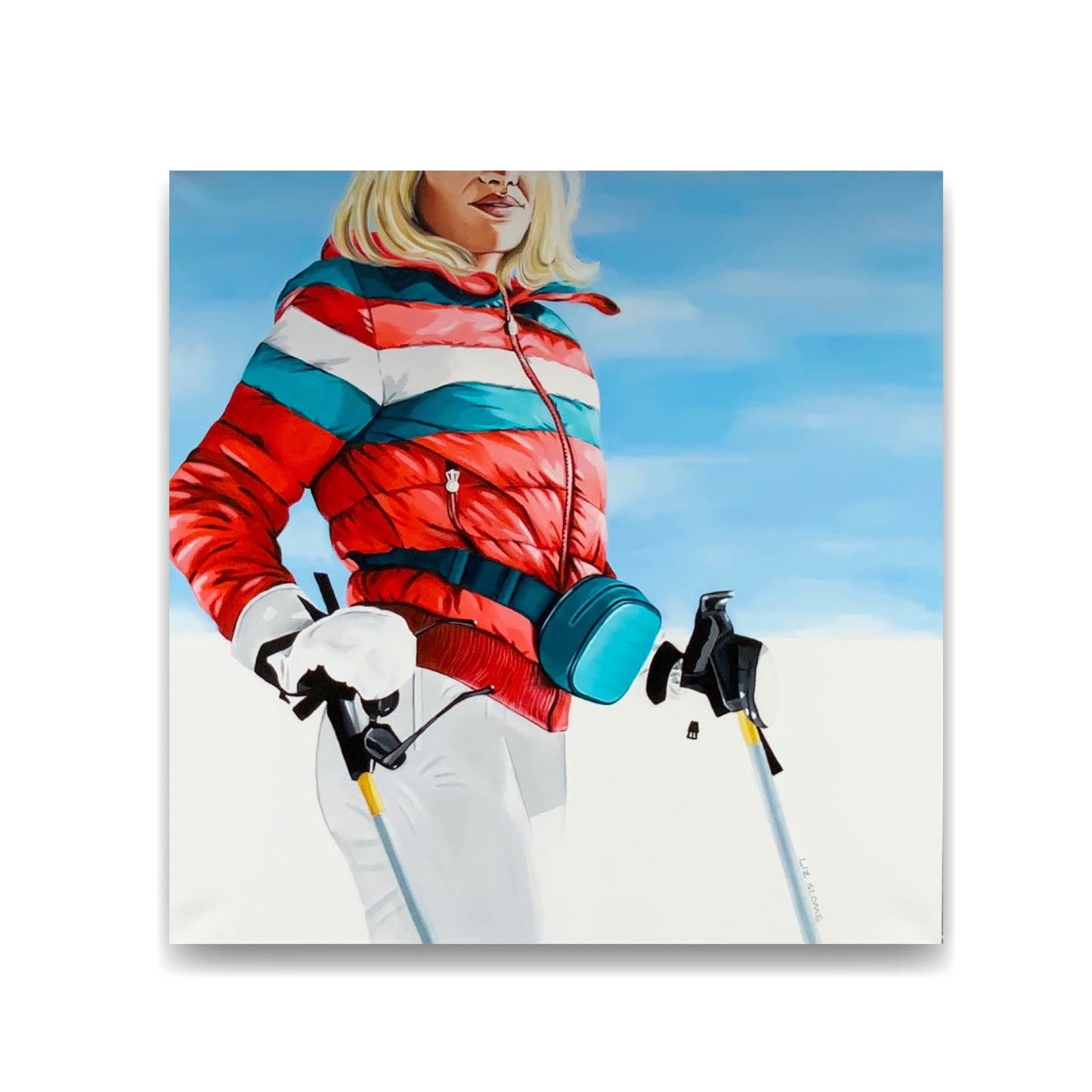Skier II (Framed)