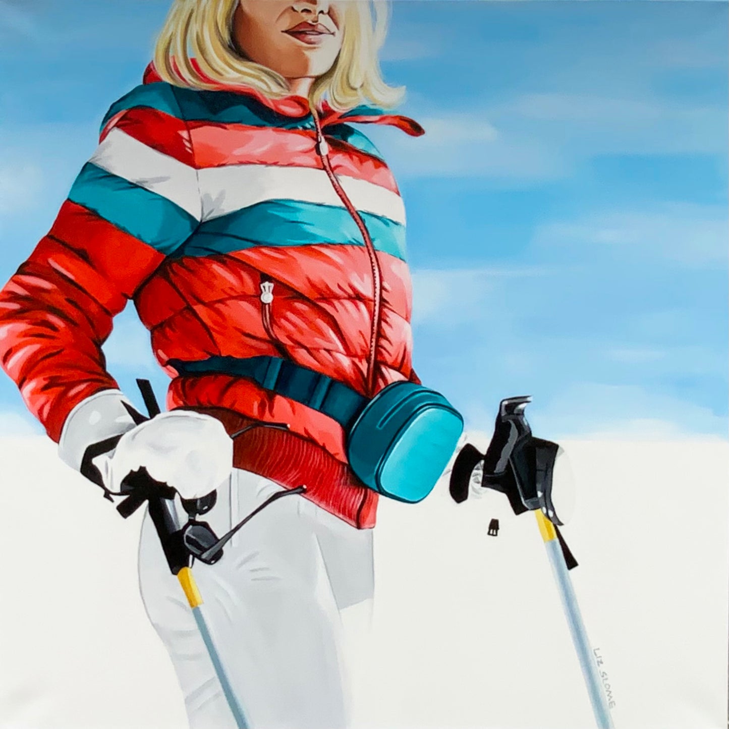 Skier II (Framed)